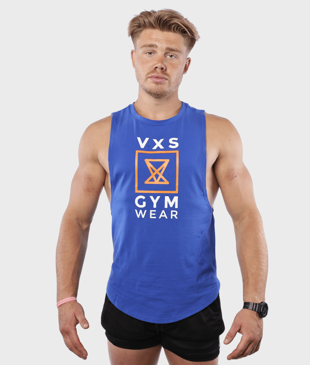 LOGO Sleeveless [Blue] - VXS GYM WEAR