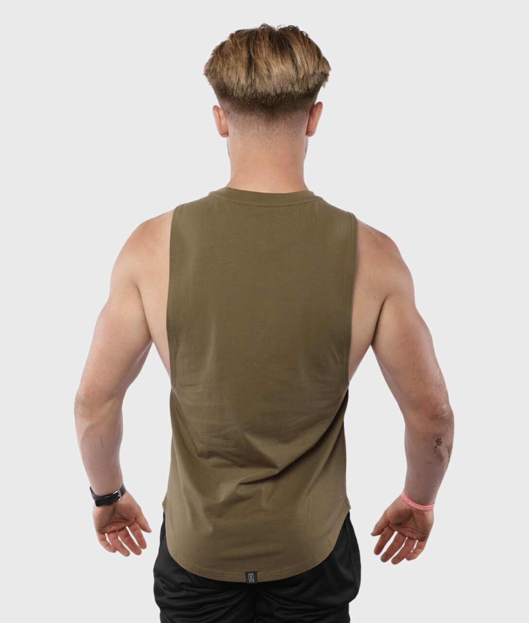 LOGO Sleeveless [Olive] - VXS GYM WEAR