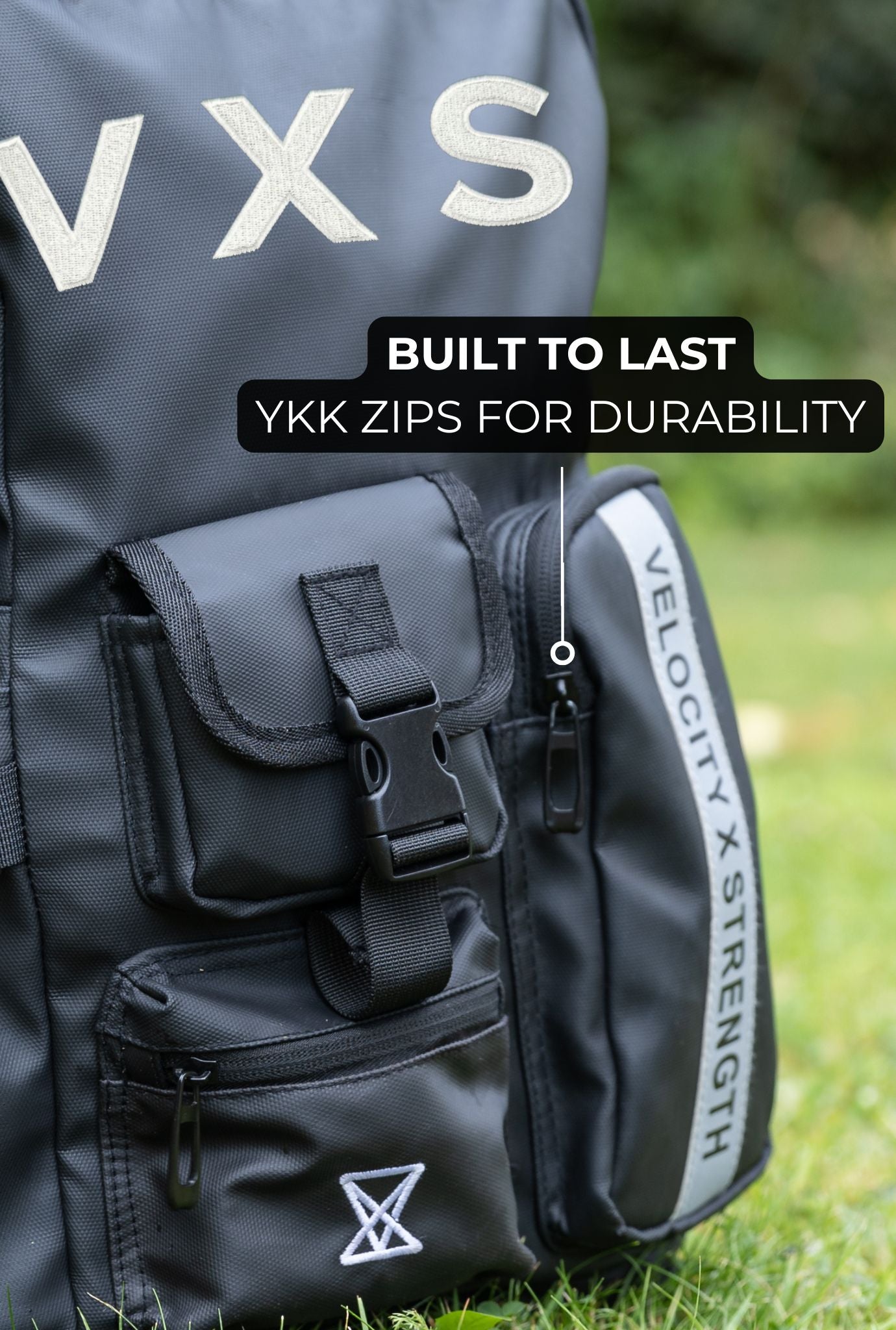 Tactical Backpack [White Details] - VXS GYM WEAR