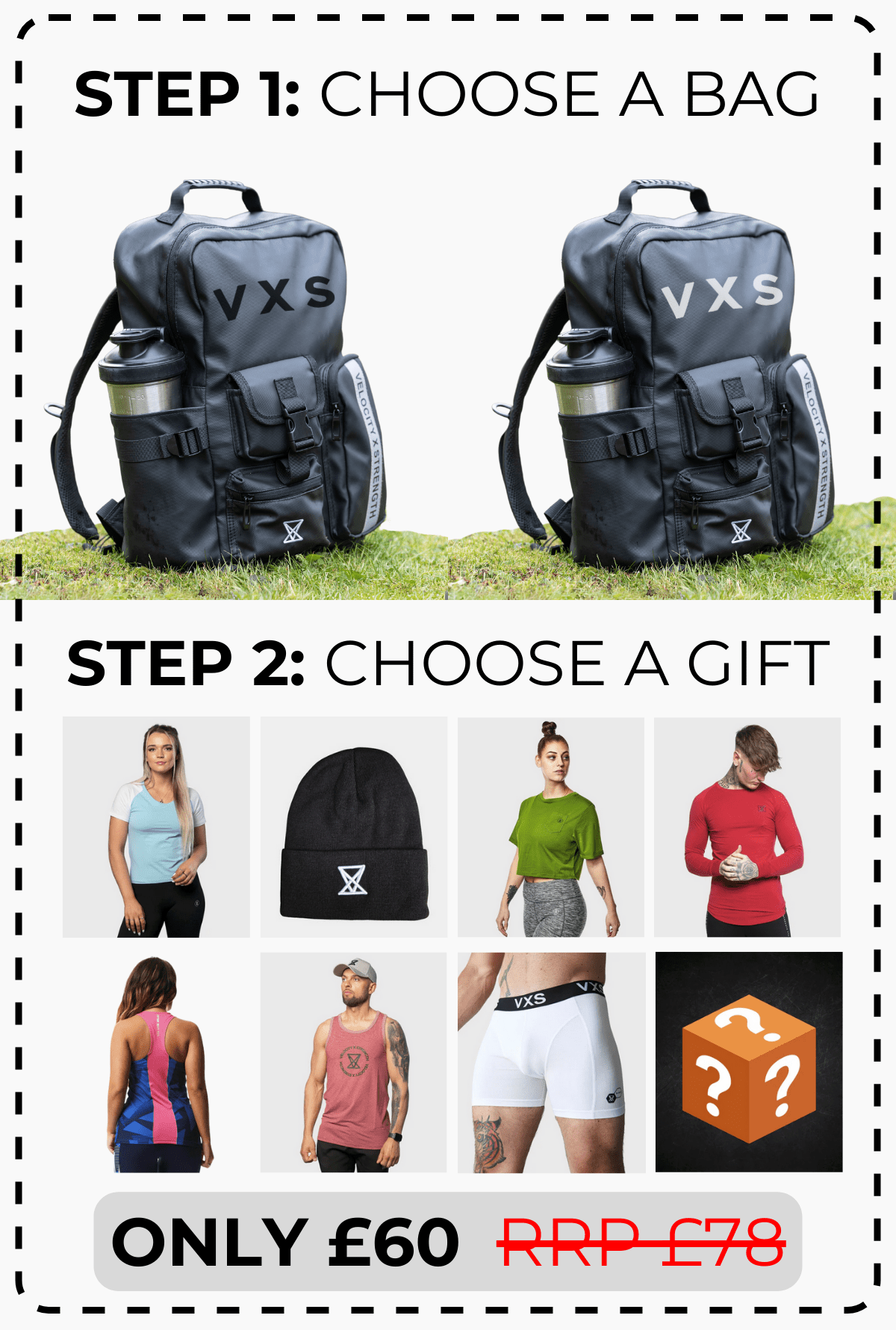 Tactical Bag & FREE GIFT - VXS GYM WEAR