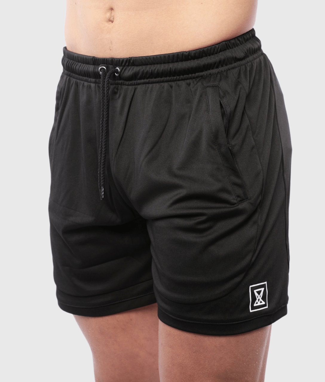 TRAINING Zip Shorts [Black] - VXS GYM WEAR