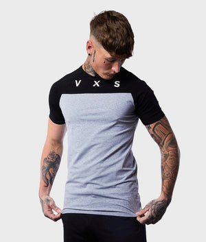 Aces T-Shirt [Black/Grey] - VXS GYM WEAR