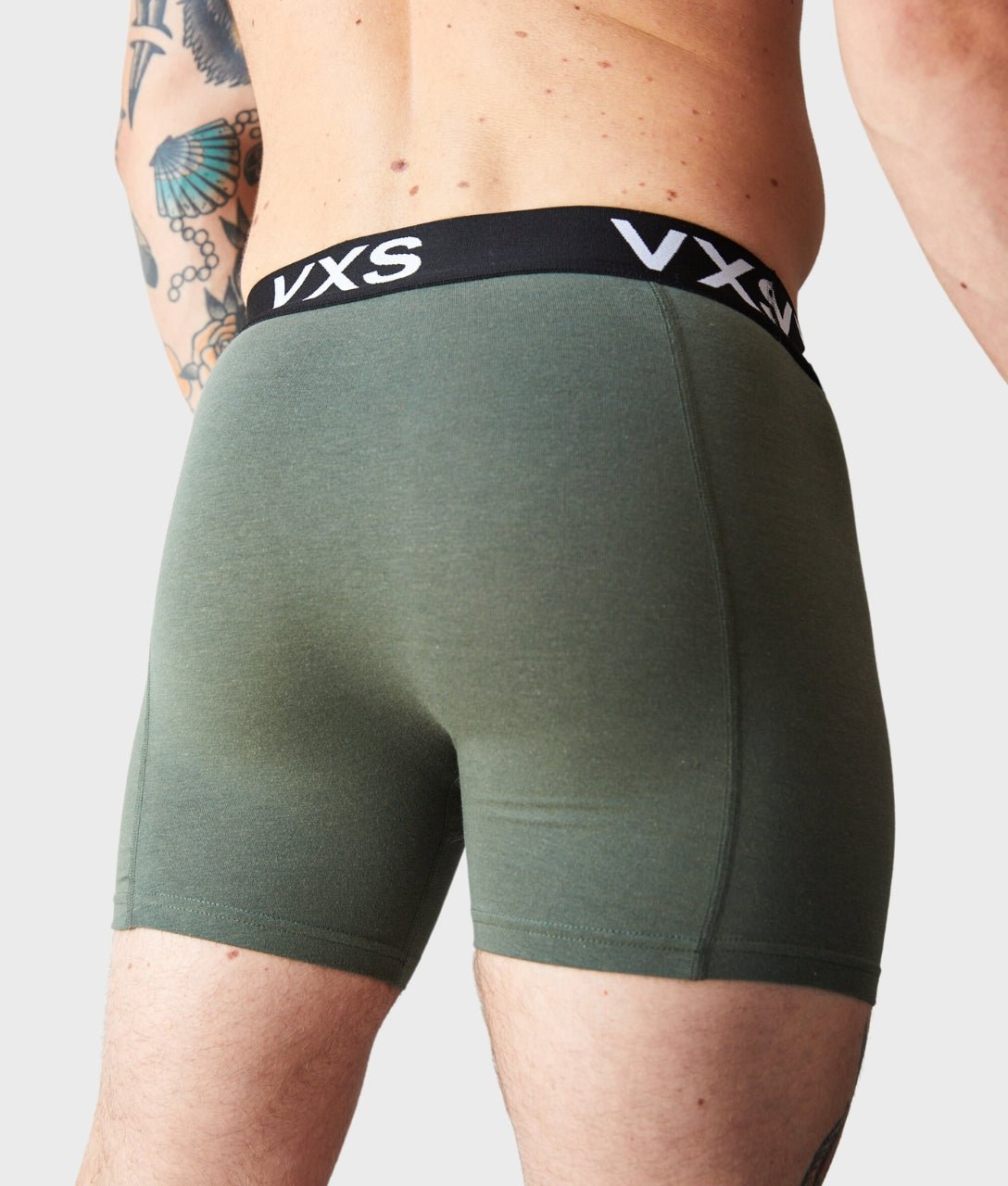 Bamboo Boxer Shorts 2 Pack [Olive/Black] - VXS GYM WEAR