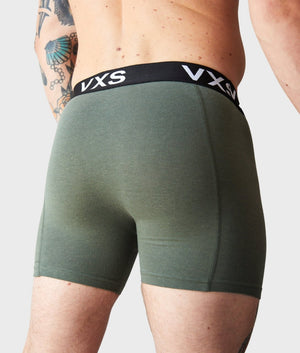 Bamboo Boxer Shorts 2 Pack [Olive/Black] - VXS GYM WEAR