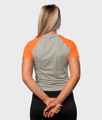 Core T-Shirt [Grey/Orange] - VXS GYM WEAR