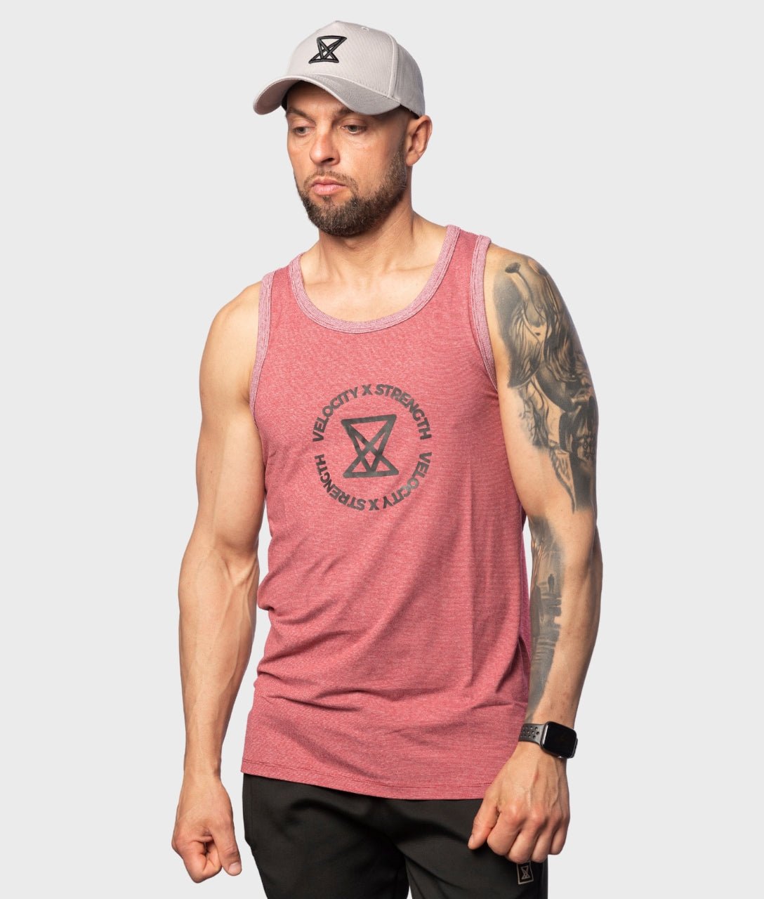 Icon Tank Top [Red] - VXS GYM WEAR