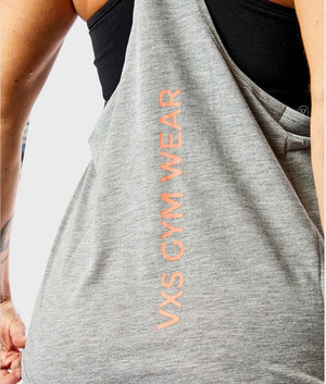 Logo Vest [Grey] - VXS GYM WEAR