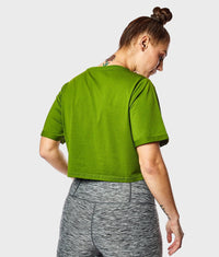 Pro Crop-Tee [Green] - VXS GYM WEAR