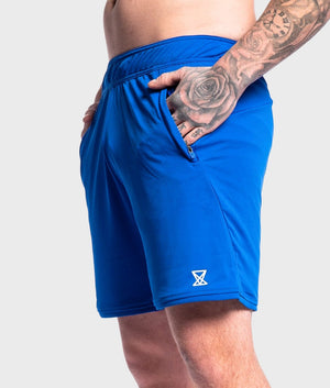Zip Shorts [Blue] - VXS GYM WEAR